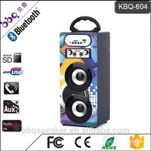 KBQ-604 1200mAh battery portable DJ Bluetooth karaoke player speaker audio active with FM radio